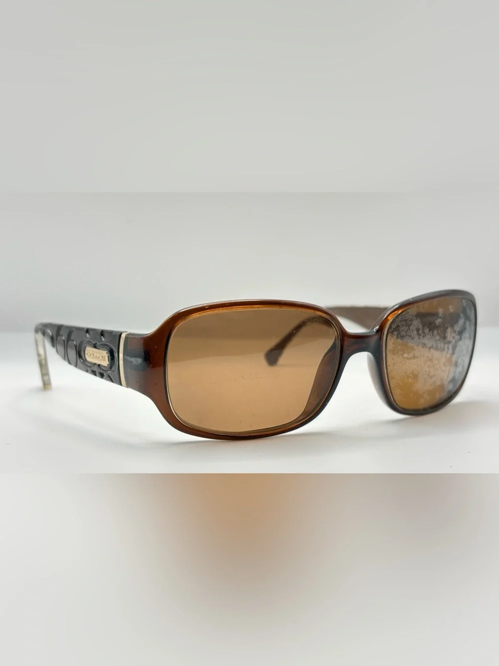 Coach S3011 Brown Oval Sunglasses Frames Only
